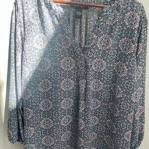 Faith & Zoe Floral Blue and Pink Women's Top size 3x